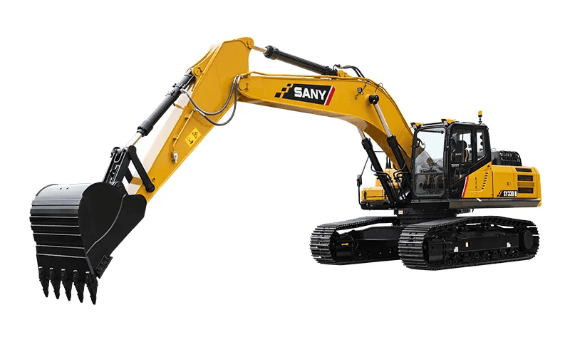 Excavadora grande SANY SY330H con cucharón de roca — Heavy Pro Torreón