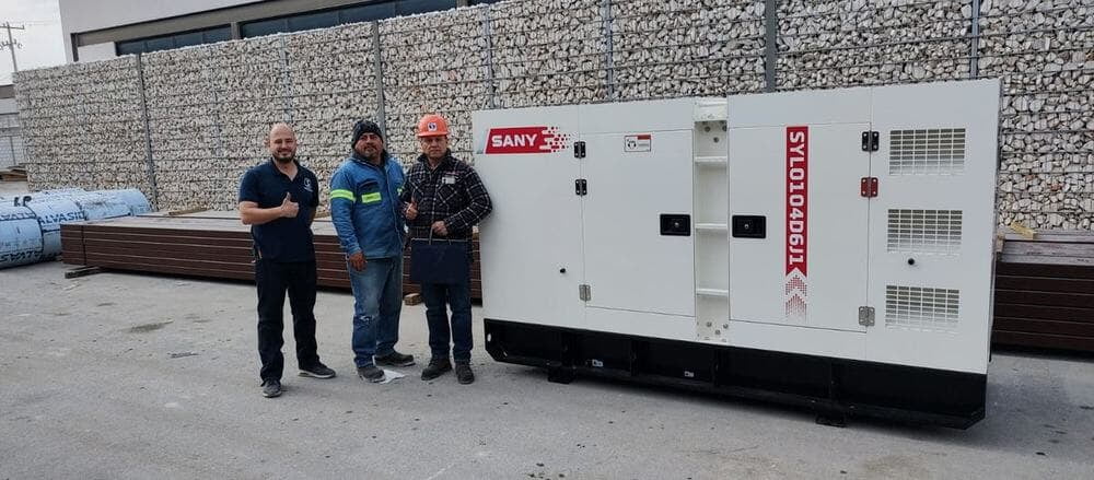 Entrega de generador SANY SYL0104D6J1 de 104 kW
