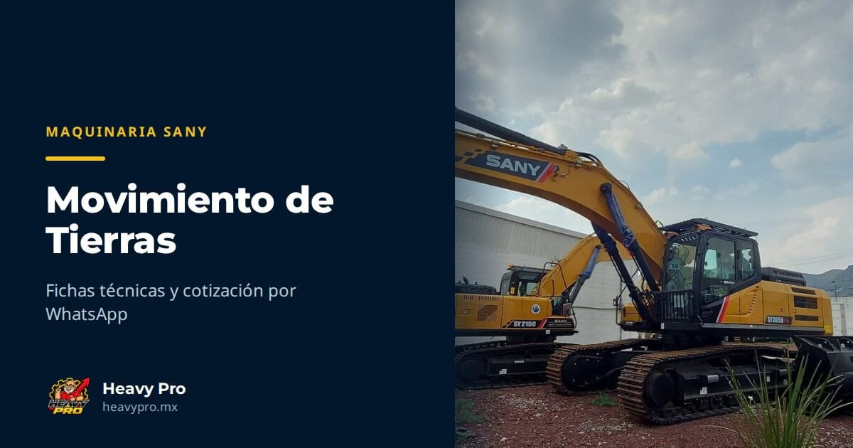 Cómo leer una ficha técnica de excavadora